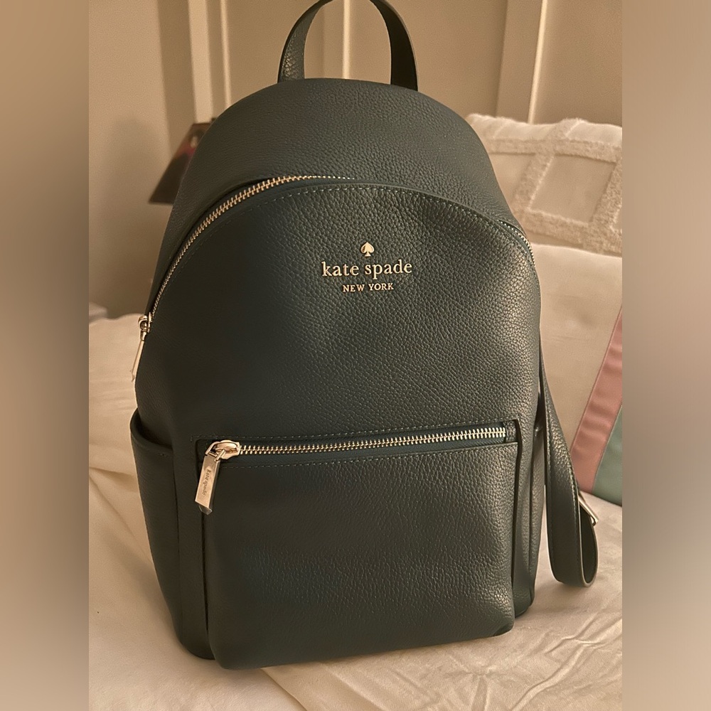 Kate Spade dark green backpack